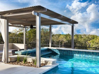 Poolside Pergola Construction